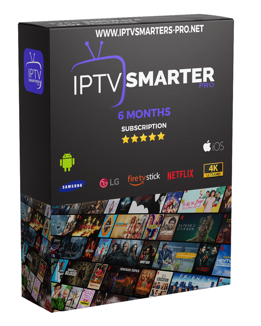 1 Month IPTV Subscription  SMARTERS PRO